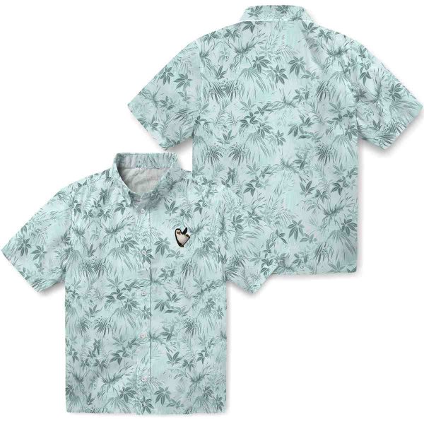 Penguin Leafy Pattern Hawaiian Shirt Latest Model