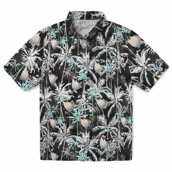 Penguin Palm Pattern Hawaiian Shirt Best selling