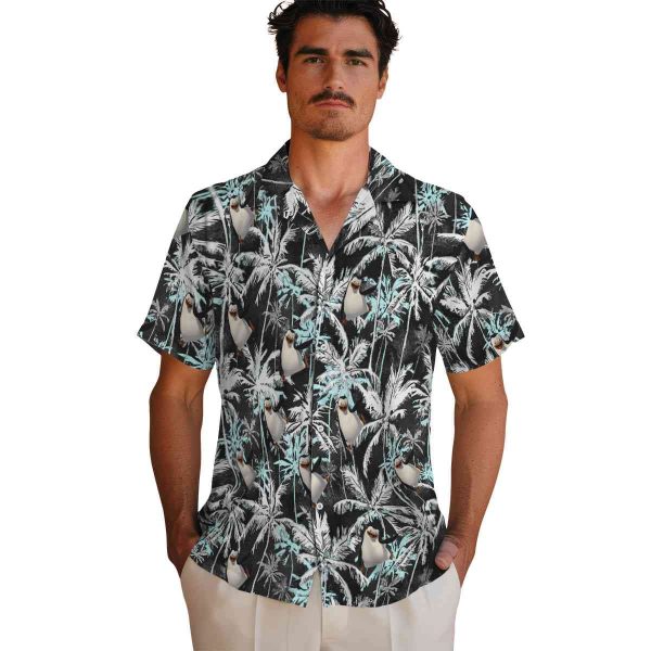 Penguin Palm Pattern Hawaiian Shirt High quality