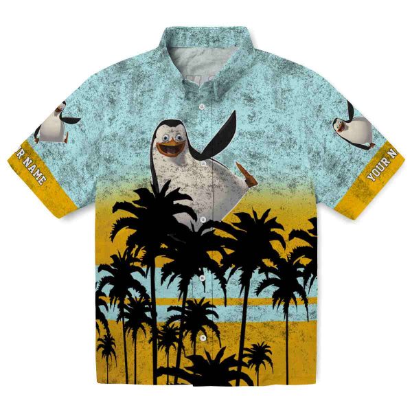 Penguin Sunset Pattern Hawaiian Shirt Best selling