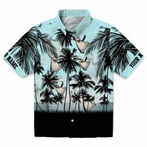 Penguin Sunset Scene Hawaiian Shirt Best selling