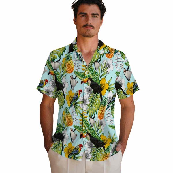 Penguin Tropical Toucan Hawaiian Shirt High quality