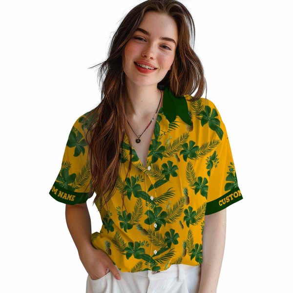 Pineapple Botanical Print Hawaiian Shirt Trendy