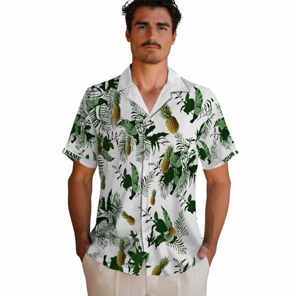 Pineapple Botanical Theme Hawaiian Shirt High quality