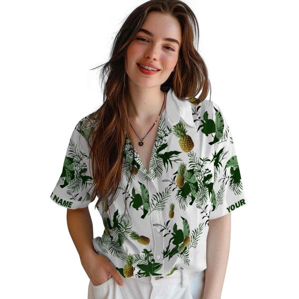 Pineapple Botanical Theme Hawaiian Shirt Trendy