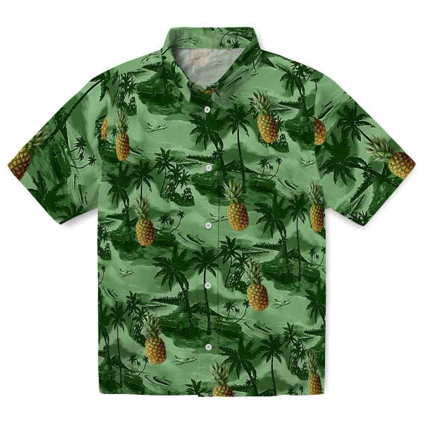 Pineapple Coastal Palms Hawaiian Shirt Best selling