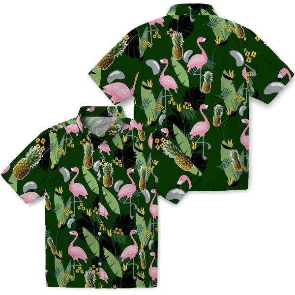 Pineapple Flamingo Leaves Hawaiian Shirt Latest Model