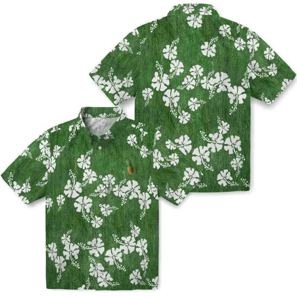 Pineapple Hibiscus Clusters Hawaiian Shirt Latest Model