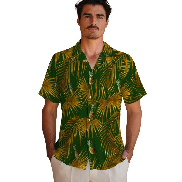 Pineapple Leafy Palms Hawaiian Shirt High quality