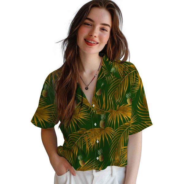 Pineapple Leafy Palms Hawaiian Shirt Trendy