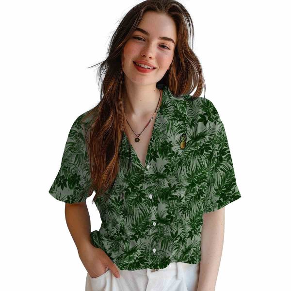 Pineapple Leafy Pattern Hawaiian Shirt Trendy