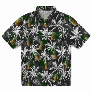 Pineapple Palm Pattern Hawaiian Shirt Best selling