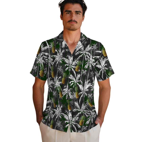 Pineapple Palm Pattern Hawaiian Shirt High quality