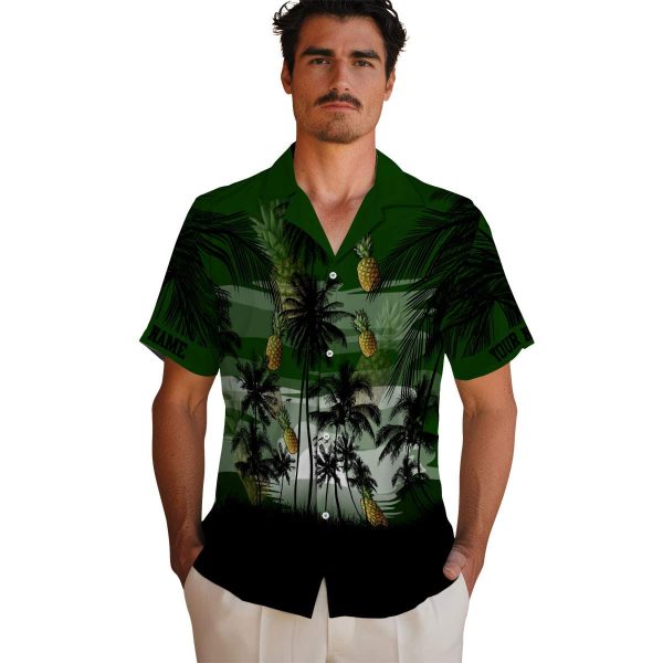 Pineapple Sunset Scene Hawaiian Shirt High quality