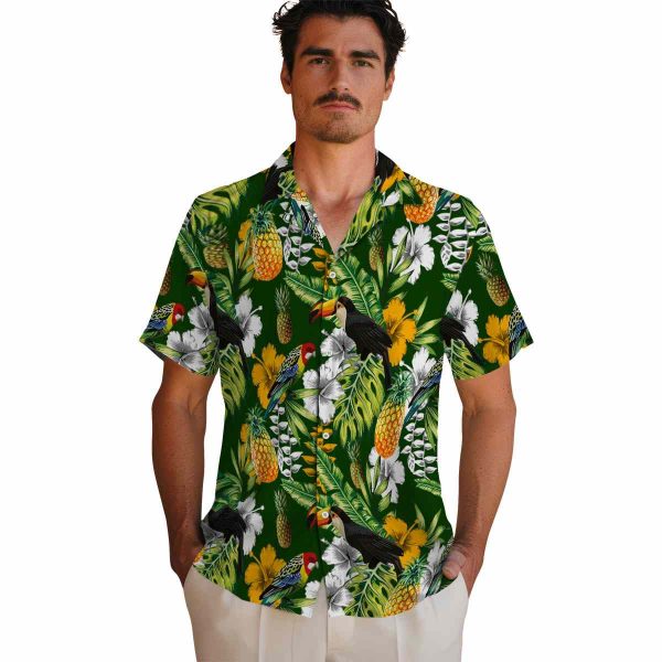 Pineapple Tropical Toucan Hawaiian Shirt High quality