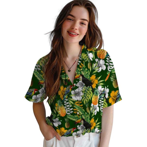 Pineapple Tropical Toucan Hawaiian Shirt Trendy