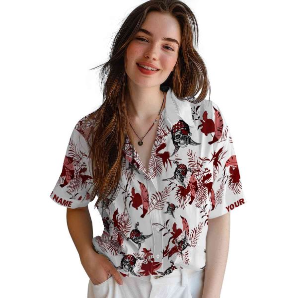 Pirate Botanical Theme Hawaiian Shirt Trendy