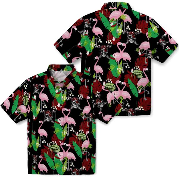 Pirate Flamingo Foliage Hawaiian Shirt Latest Model