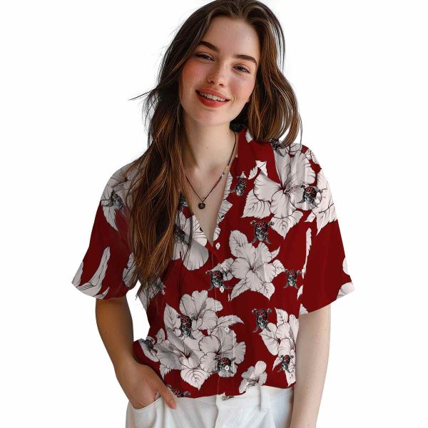 Pirate Hibiscus Blooms Hawaiian Shirt Trendy