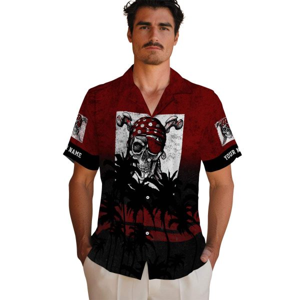 Pirate Sunset Pattern Hawaiian Shirt High quality