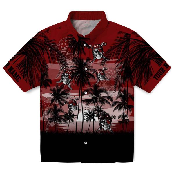 Pirate Sunset Scene Hawaiian Shirt Best selling