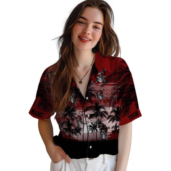 Pirate Sunset Scene Hawaiian Shirt Trendy