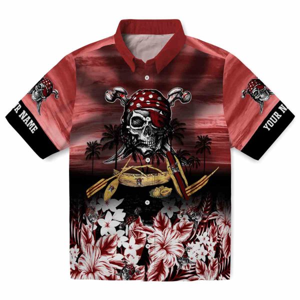 Pirate Tropical Canoe Hawaiian Shirt Best selling