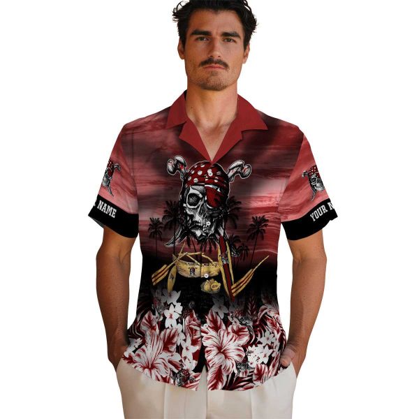 Pirate Tropical Canoe Hawaiian Shirt High quality