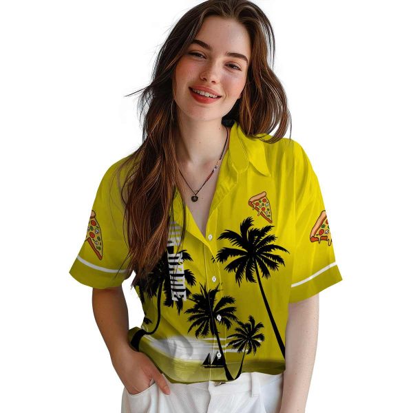 Pizza Beach Sunset Hawaiian Shirt Trendy