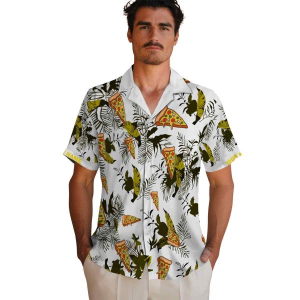 Pizza Botanical Theme Hawaiian Shirt High quality