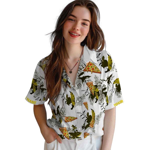 Pizza Botanical Theme Hawaiian Shirt Trendy