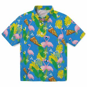 Pizza Flamingo Foliage Hawaiian Shirt Best selling