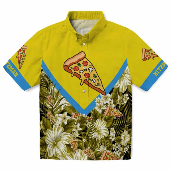 Pizza Floral Chevron Hawaiian Shirt Best selling