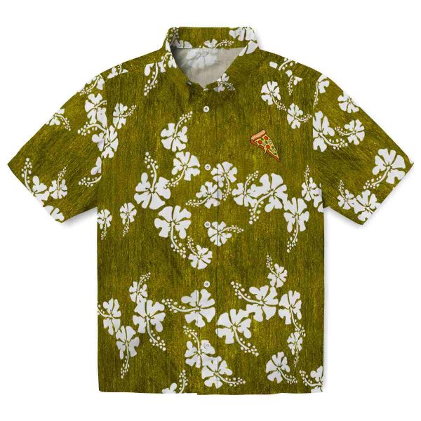 Pizza Hibiscus Clusters Hawaiian Shirt Best selling