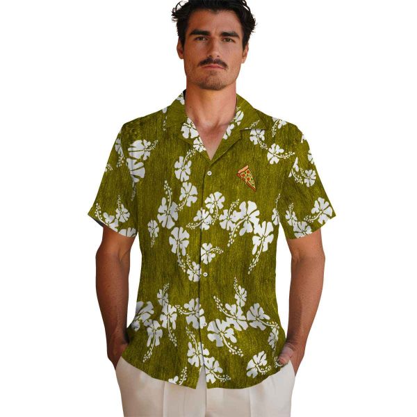 Pizza Hibiscus Clusters Hawaiian Shirt High quality