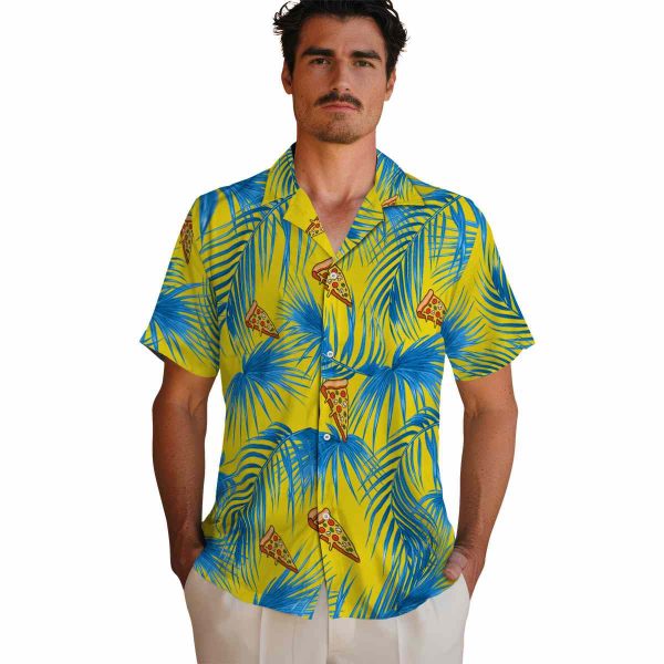 Pizza Leafy Palms Hawaiian Shirt High quality