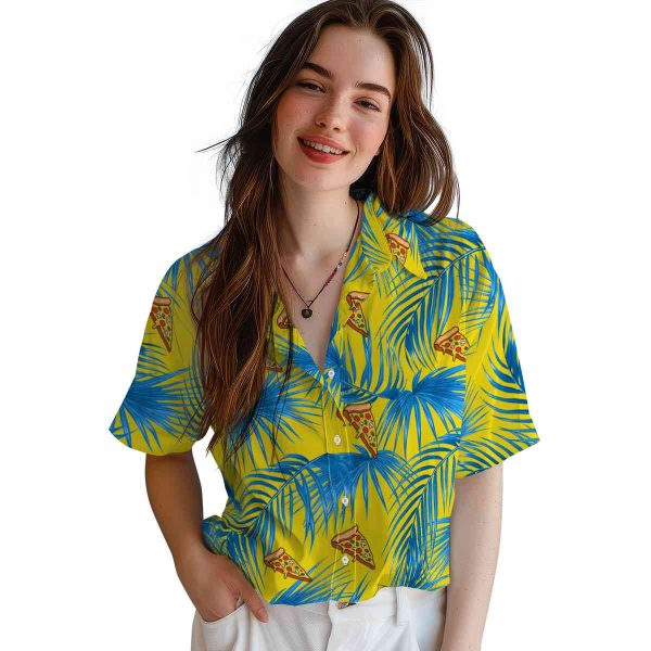 Pizza Leafy Palms Hawaiian Shirt Trendy