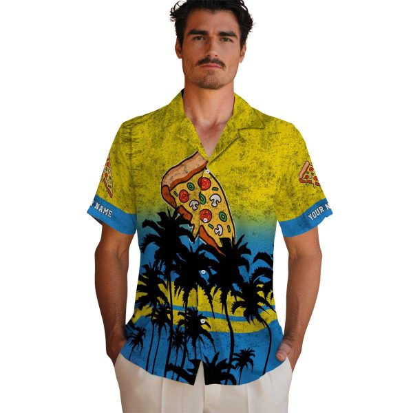 Pizza Sunset Pattern Hawaiian Shirt High quality