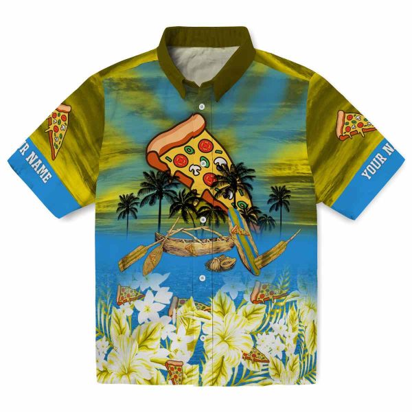 Pizza Tropical Canoe Hawaiian Shirt Best selling