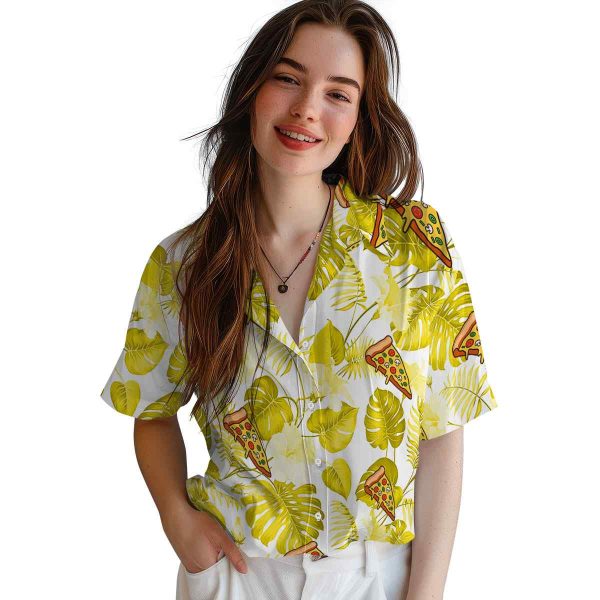 Pizza Tropical Plants Hawaiian Shirt Trendy