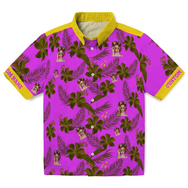 Pop Botanical Print Hawaiian Shirt Best selling