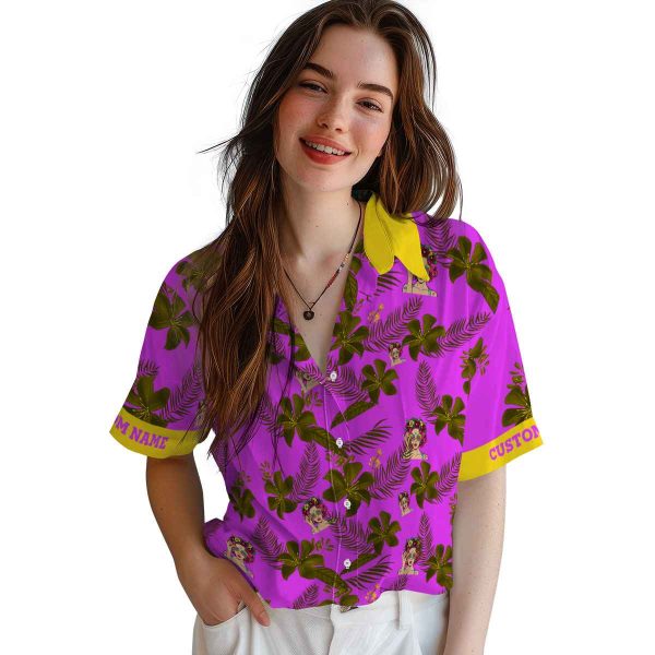 Pop Botanical Print Hawaiian Shirt Trendy