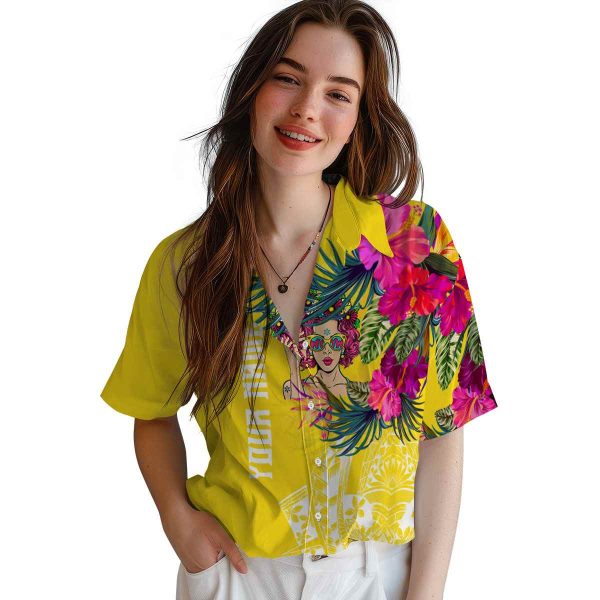 Pop Floral Polynesian Hawaiian Shirt Trendy