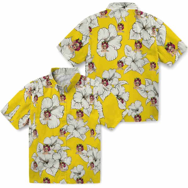 Pop Hibiscus Blooms Hawaiian Shirt Latest Model