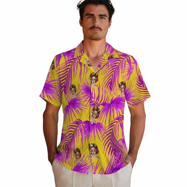 Pop Leafy Palms Hawaiian Shirt High quality