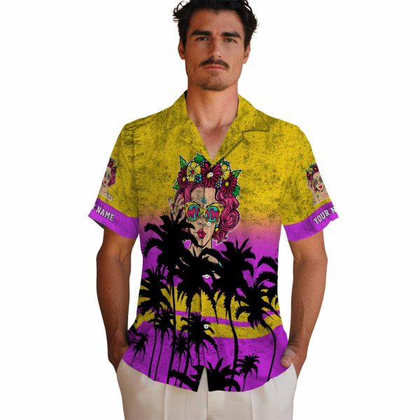 Pop Sunset Pattern Hawaiian Shirt High quality