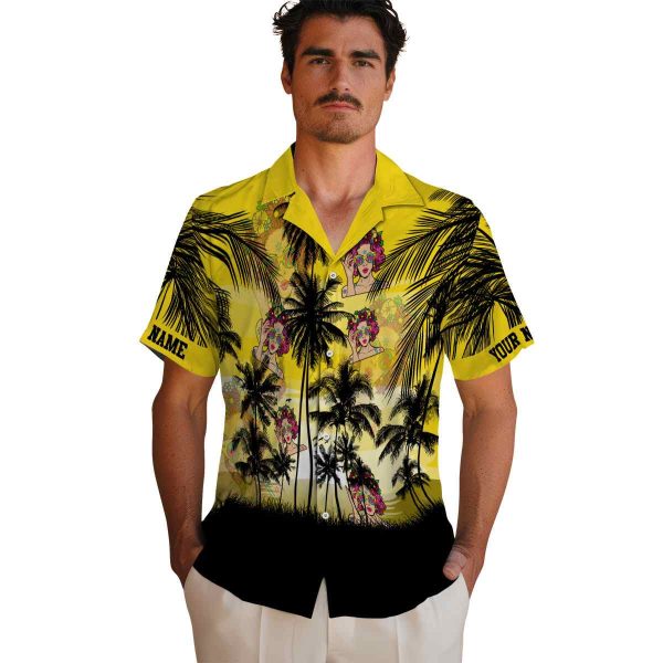 Pop Sunset Scene Hawaiian Shirt High quality