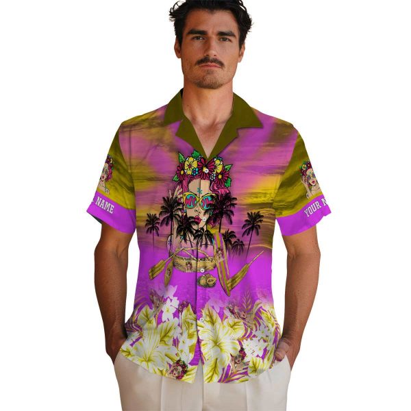 Pop Tropical Canoe Hawaiian Shirt High quality