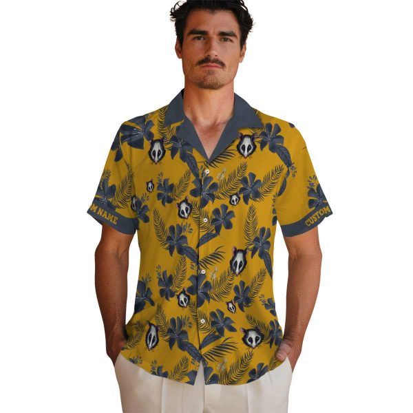 Possum Botanical Print Hawaiian Shirt High quality