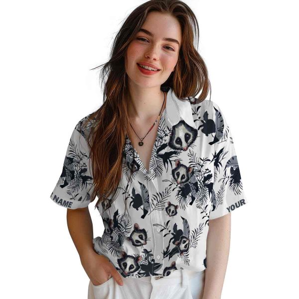 Possum Botanical Theme Hawaiian Shirt Trendy